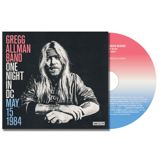 Gregg Allman Band One Night in DC, May 15, 1984 CD