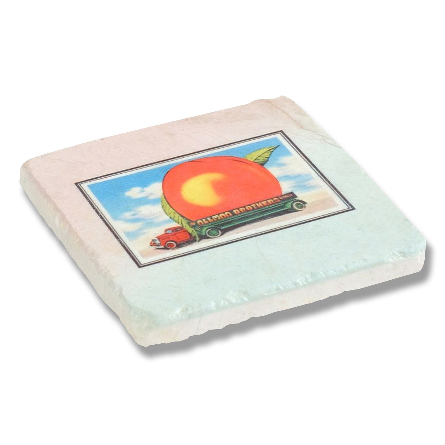 EAT A PEACH Stone Coaster