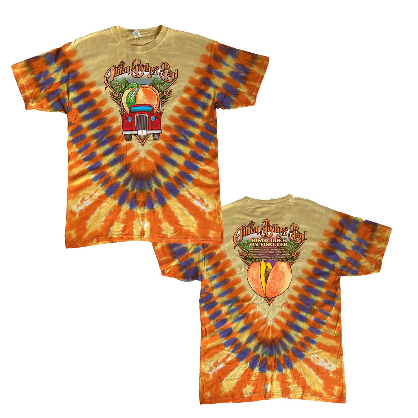 Road Goes On Forever Tie Dye Tee