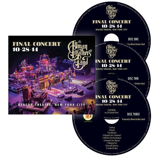 Allman Brothers Band Final Concert 10-28-14 3 CD Box Set