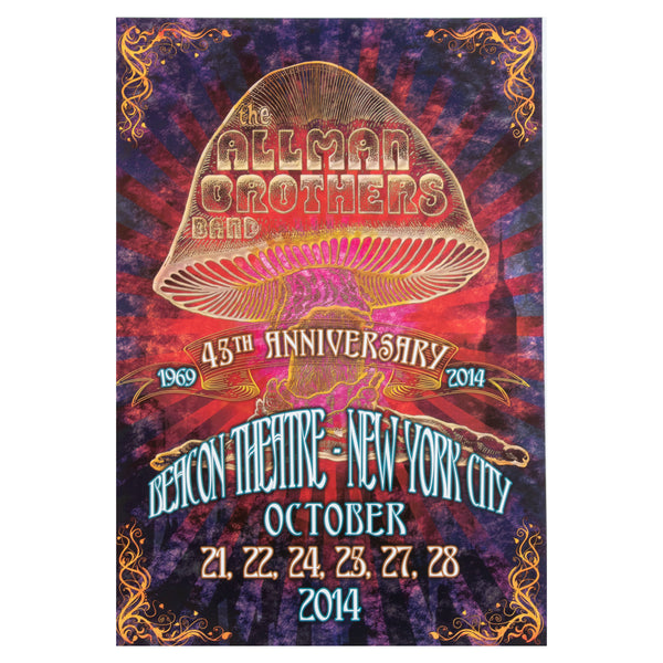 Allman Brothers Band Final Concert 10-28-14 Poster D5