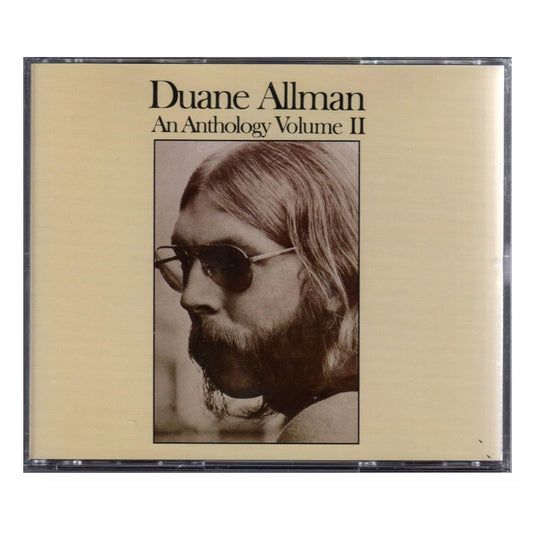 CD cover of 'Duane Allman An Anthology Volume II' with a portrait of Duane Allman.
