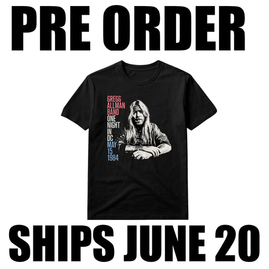 Gregg Allman Band One Night in DC TEE