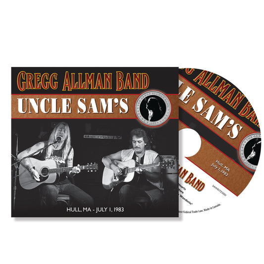 The Gregg Allman Band Uncle Sam's CD