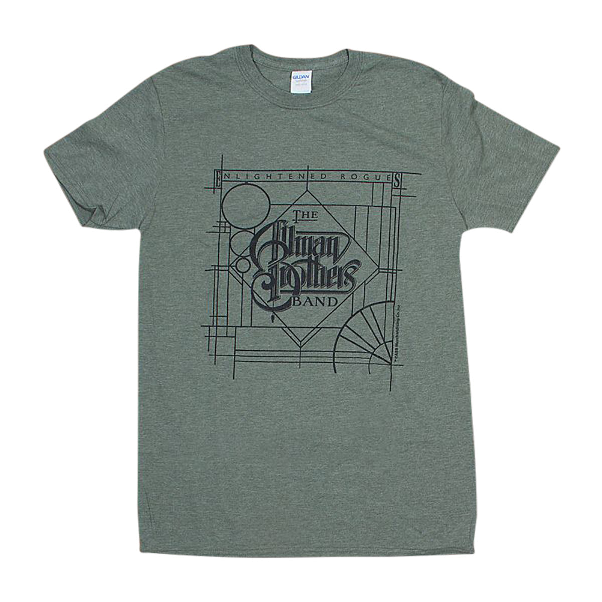Allman Brothers BAND ENLIGHTENED Rogues Olive Tee