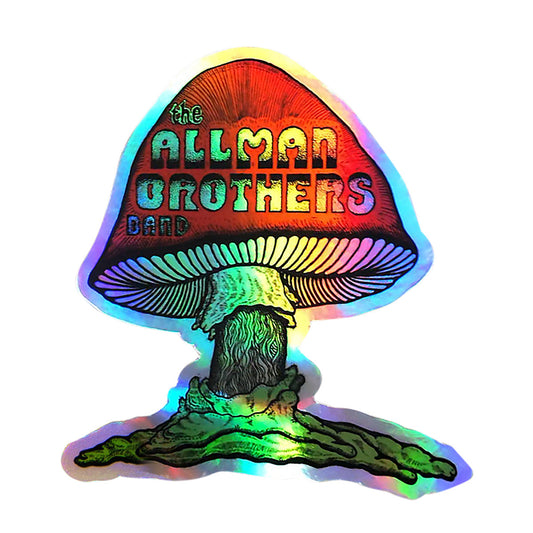 Allman Brothers Band Metallic Mushroom Sticker