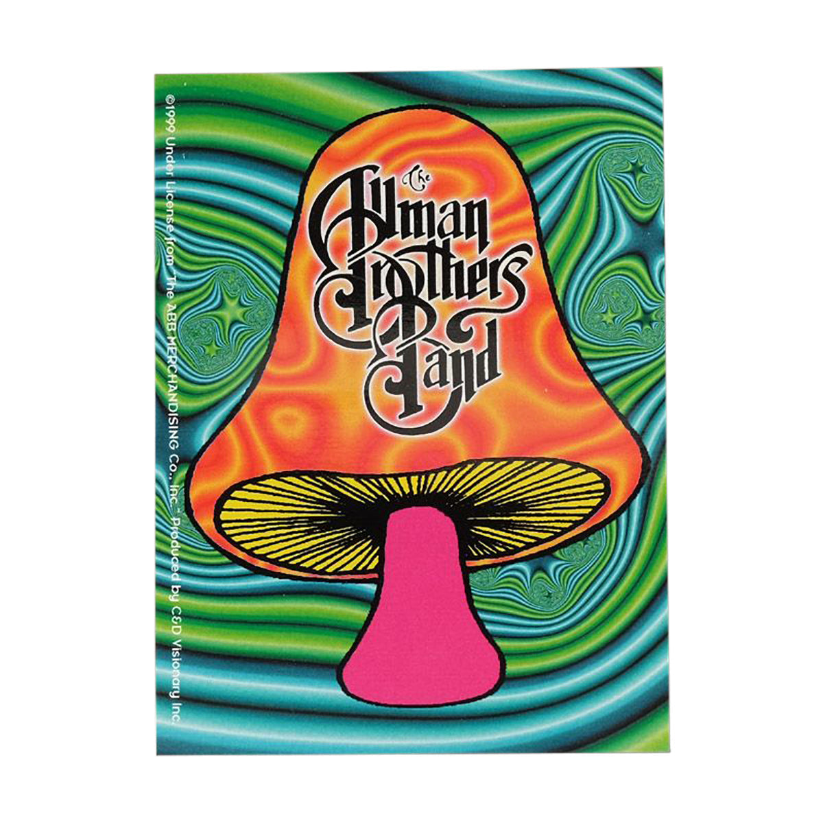 Allman Brothers Mushroom Trip Twirl Sticker