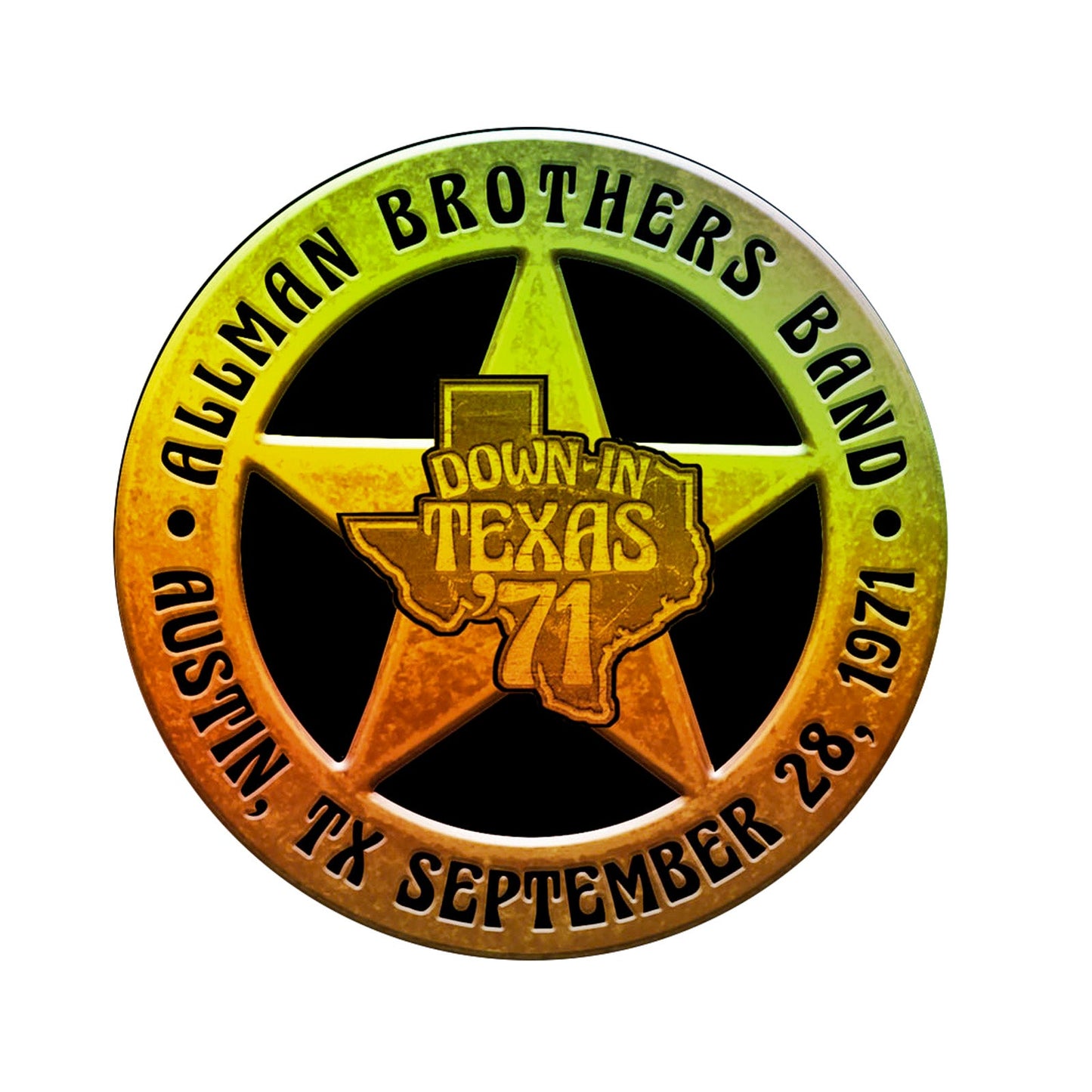 Allman Brothers Band Down In Texas 71 Sticker