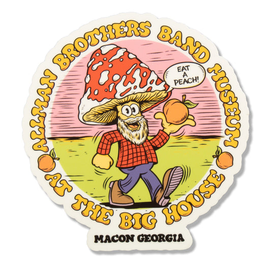 Big House Mushroom Man Sticker