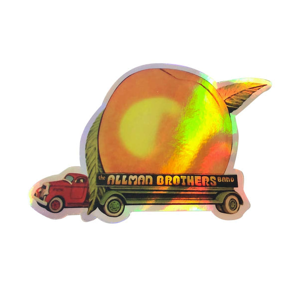 ALLMAN BROTHERS BAND EAT A PEACH HOLOGRAPHIC STICKER – Allman
